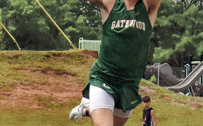 Gatewood’s Landon Moreno will compete in the triple jump later this week in the GIAA Class AA state meet at Locust Grove. IAN TOCHER/Staff