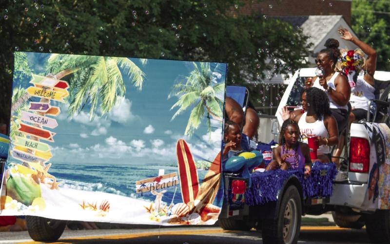The floats by Stay Country and Luxury Dream Vacations were awarded following the 2025 Dairy Festival Parade. IAN TOCHER/Staff