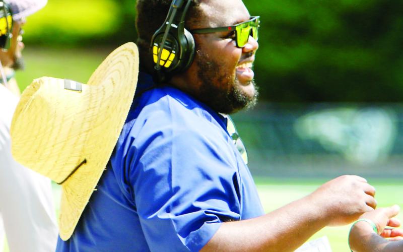 Former Putnam County football player Damoio’n Wright has coached running backs at Grayson High School for the past two seasons. LANCE McCURLEY/Staff