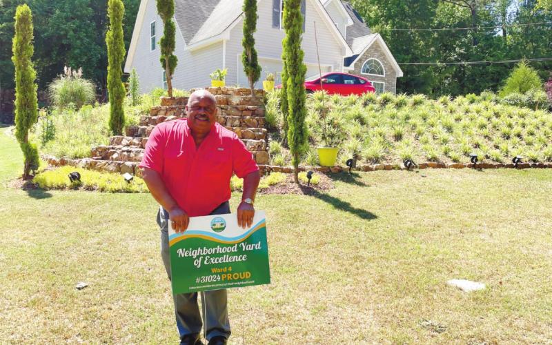 The yard of Alejandro Mendez of Ward 4. CONTRIBUTED