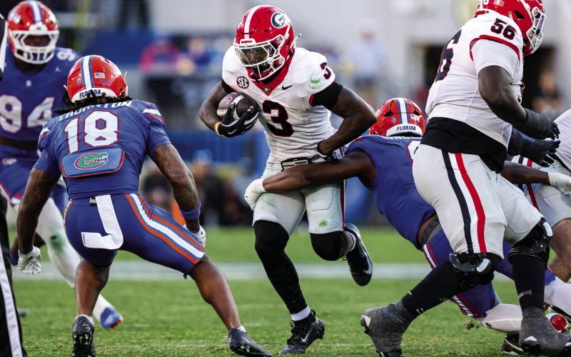 Georgia running back Nate Frazier (3) is expected to be healthy and back on the field for the Dawgs. COURTESY OF UGA ATHLETICS