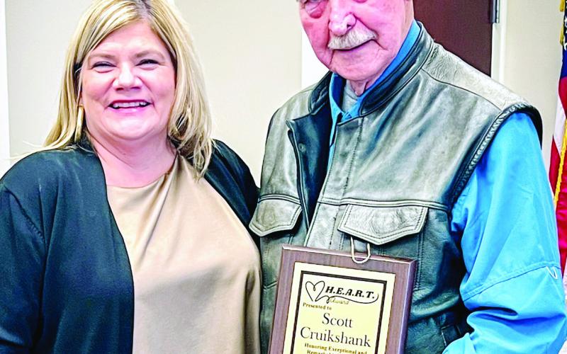 HEART awards were presented to Tammy Nelson and Scott Cruikshank. CONTRIBUTED