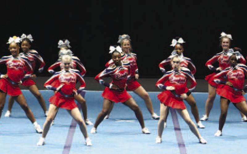 The PCHS cheer team put on a great performance at the state championships but came up a little short in the final standings.