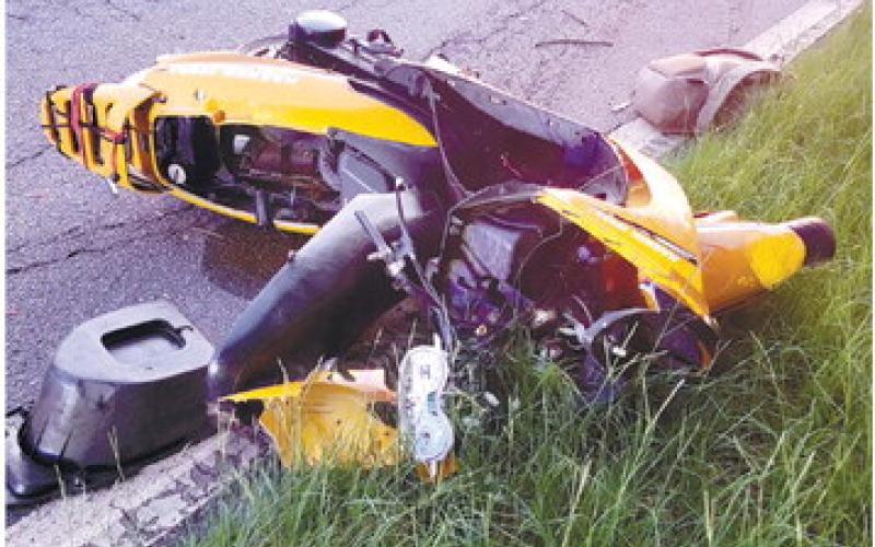 the motorcycle crash happened on Wards Chapel Road around 8:30 p.m. on June 29. CONTRIBUTED