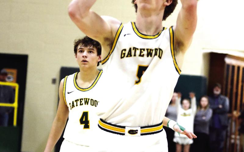 Coach Don Keiser praised the hard work and results he’s seen from freshman Landon Moreno (4) and senior Blake Callaway (5) this season. IAN TOCHER/Staff
