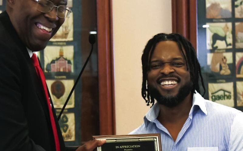 Savannah College of Art and Design graduate Cyrus Nelson was among the first AACEC award recipients. IAN TOCHER/Staff