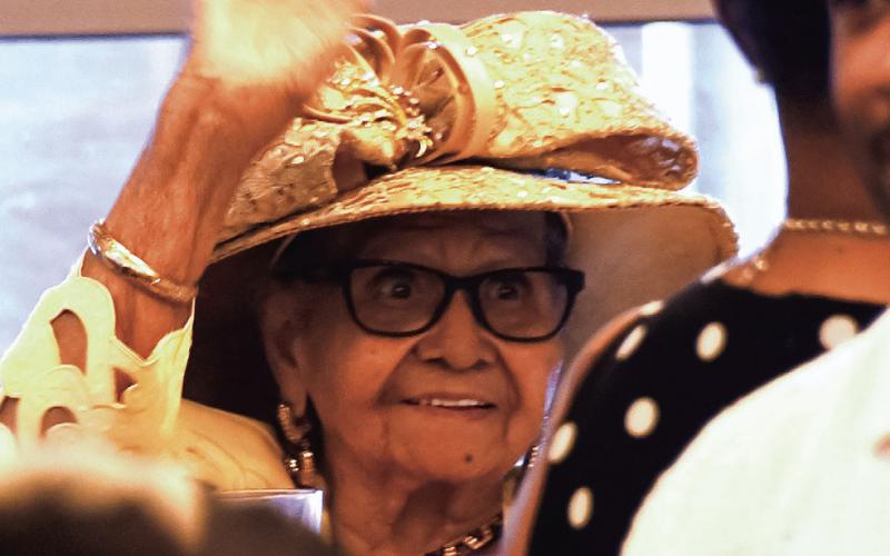 At 103 years old, Maureen Clemons was recognized from the podium before awards were handed out. IAN TOCHER/Staff