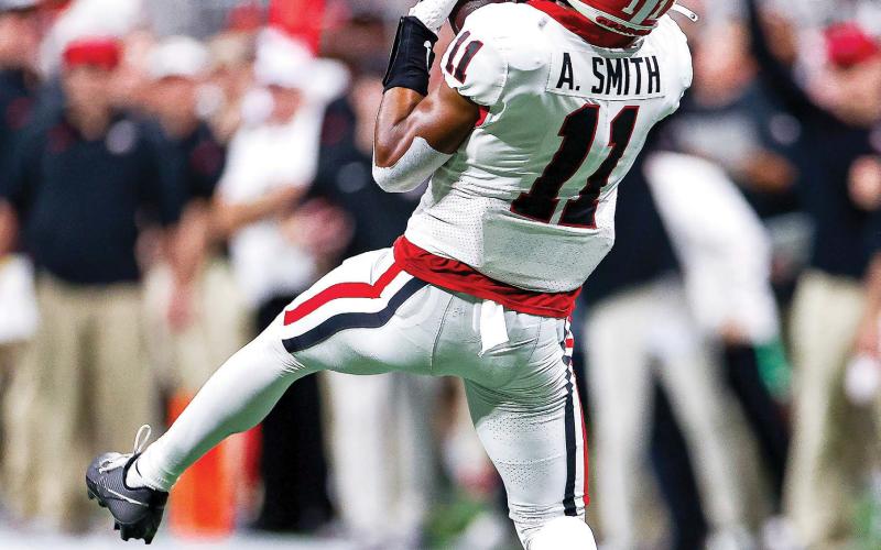 Georgia senior wide receiver Arian Smith (11) caught one pass for 51 yards in last year’s SEC Championship loss to the Crimson Tide. TONY WALSH/UGAAA