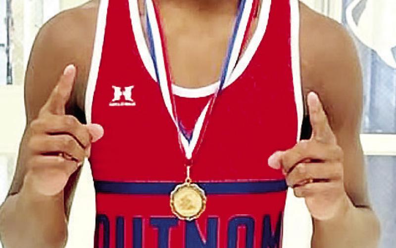 Bryson Brown picked up a first-place medal in his JV class.