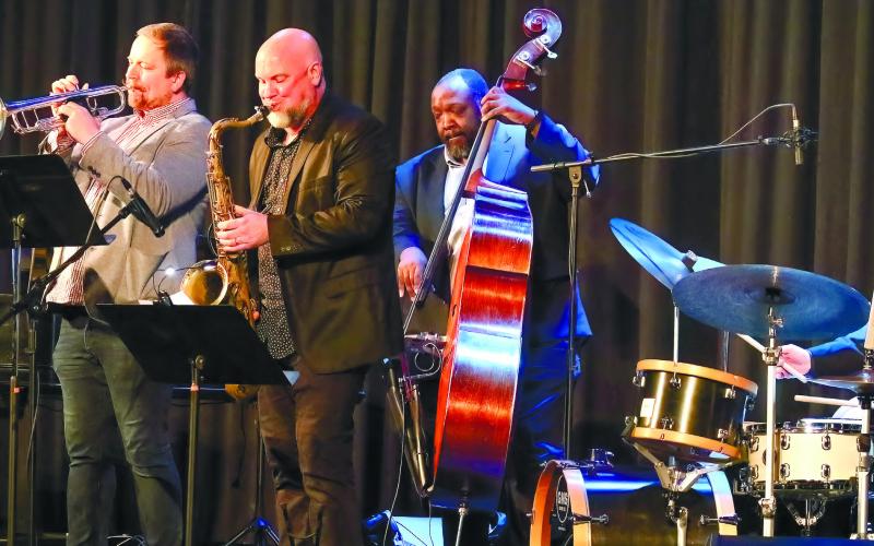 The Jazz Legacy Project on stage at Festival Hall with the Music and Life of Art Blakey.