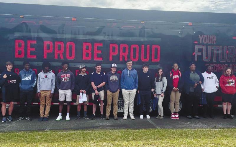 Putnam County High School visits Be Pro Be Proud workshop in Baldwin County. CONTRIBUTED
