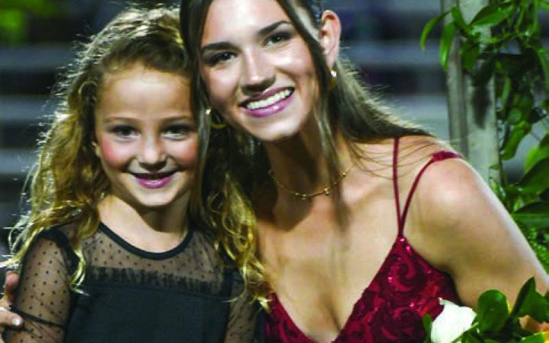 Erin Leigh Morgan with her K5 buddy Karolyne Hicks. IAN TOCHER/Staff