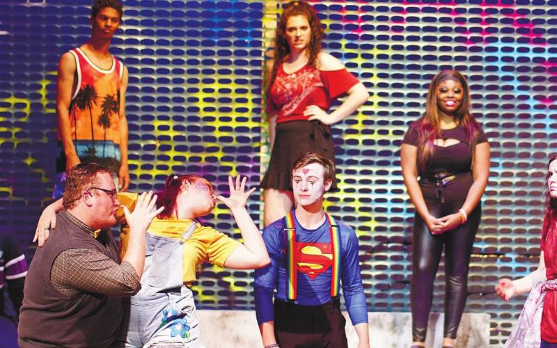 For two weeks, the performers worked on learning lines, choreography, vocals, costumes, props and the set before debuting “Godspell” last week. CONTRIBUTED