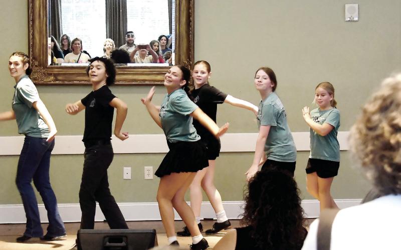 The dancing never stopped, as Arts Barn members entertained a large OSHM Ice Cream Social crowd. CONTRIBUTED