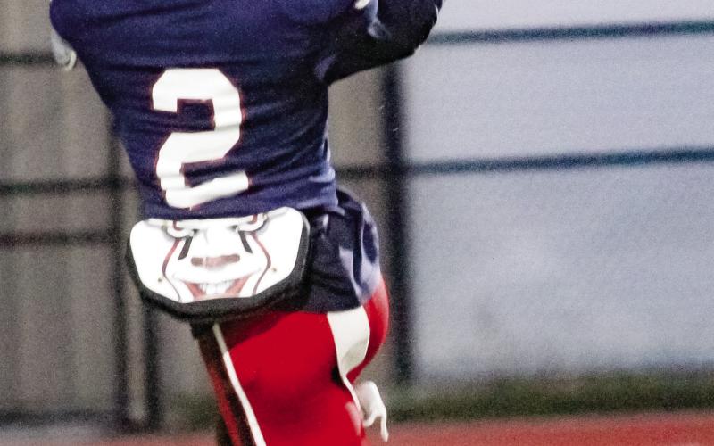 Putnam County cornerback Bill Waters had an interception last week in a win over McNair. He also had two touchdowns on the offensive side of the ball for the War Eagles. BRAD HARRISON/Staff