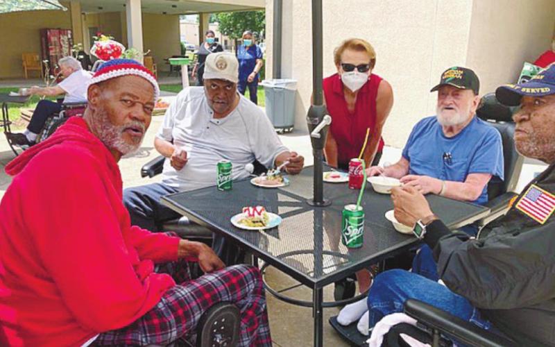 Elks Lodge parties with Georgia War Veterans Home