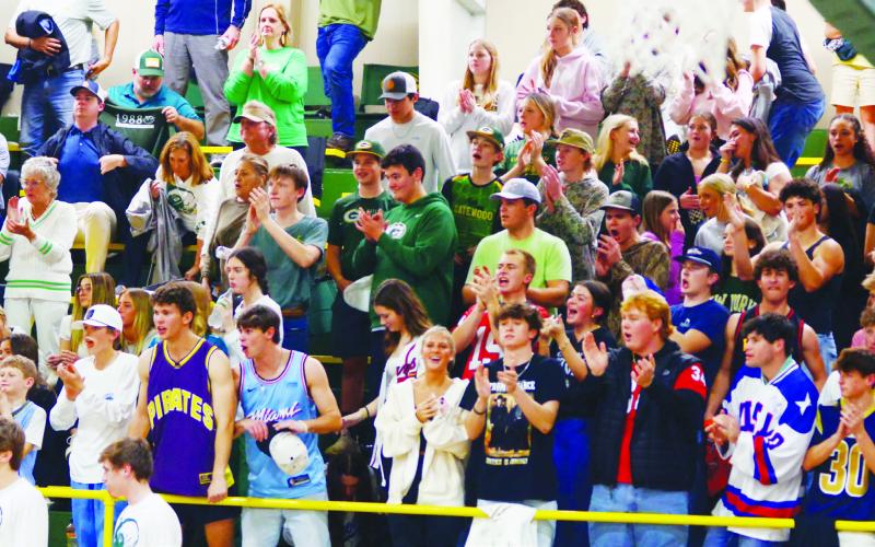 The student section at Gatewood deserves credit for cheering on their Gators all season long, head coach Don Keiser said. IAN TOCHER/Staff