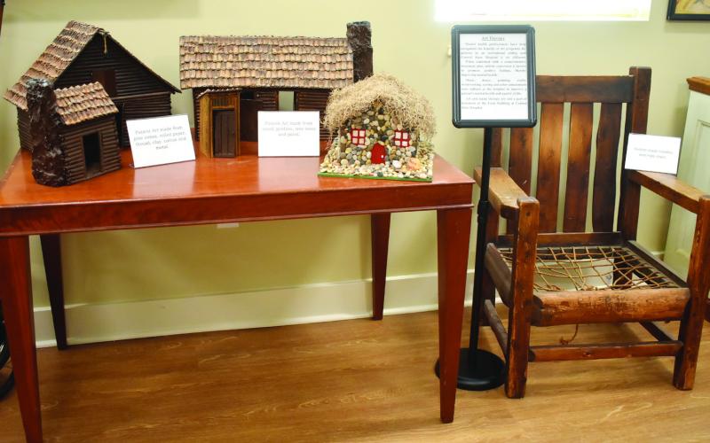 Art therapy projects completed by hospital patients. BAILEY MCCULLY/Staff