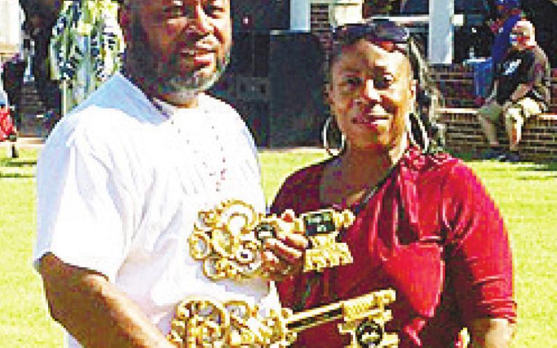 A trophy earned at the Keys to the City Car Show in Atlanta. CONTRIBUTED