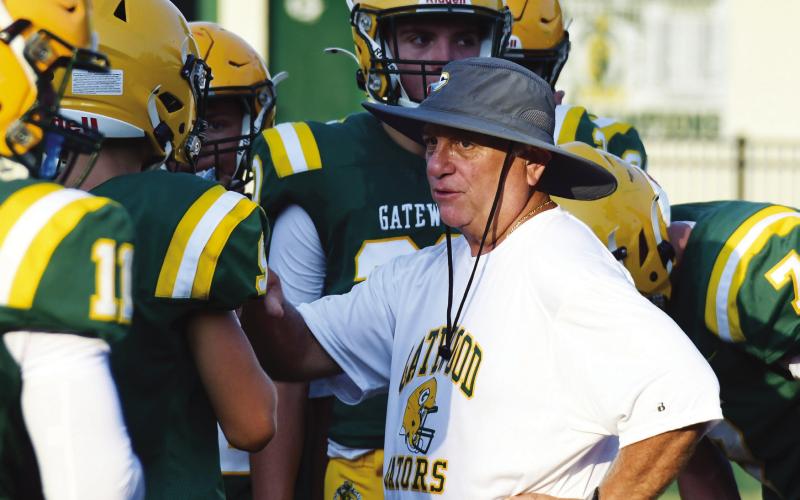 Gators head coach Jeff Ratliff said he loves his players, the game of football, and the challenges it brings with each new season. IAN TOCHER/Staff