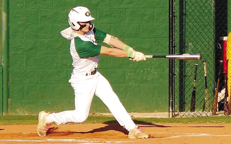 Gatewood’s Ames Johnson hit a pair of RBI singles last week, at home against Vidalia Heritage Academy. TREY NORRIS/Staff