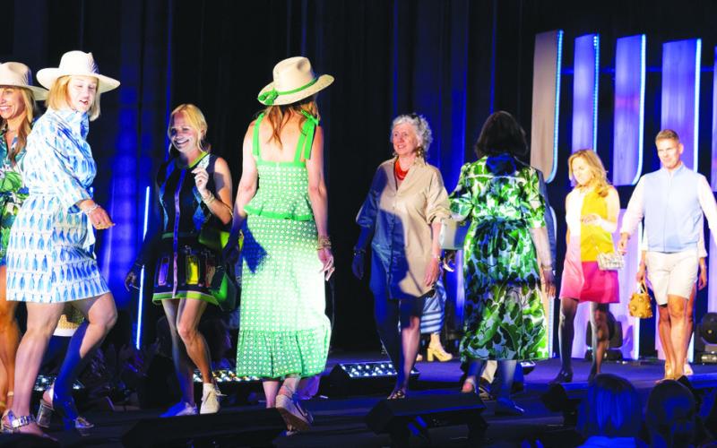 Guests enjoy the cocktails at the 2026 St. Mary’s Good Samaritan Hospital fashion show. LEIGH LOFGREN/Staff