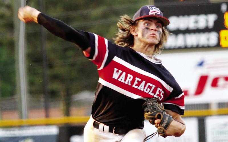 Putnam’s Gates Lanzarone got the start on the mound in game two against Washington County last Friday. BRAD HARRISON/Staff