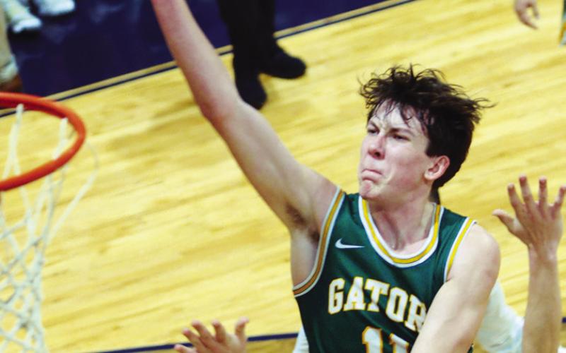 Senior Jake Rich was a pivotal player for the Gators in the post. IAN TOCHER/Staff