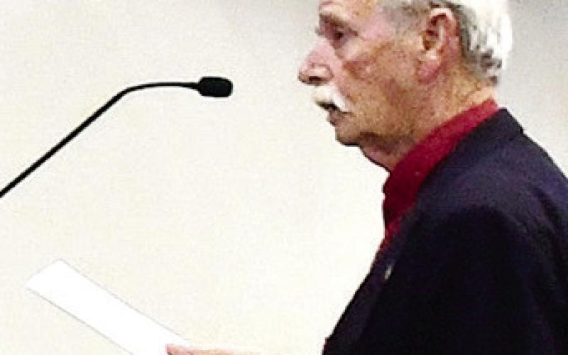 County Commission Chairman candidate Steve Hersey appeared ready to take on all comers last Friday during a Putnam County P&amp;Z meeting. IAN TOCHER/Staff