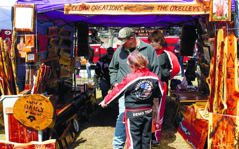 Big Event vendor ‘Cedar Creations’ by the O’Kelley’s.