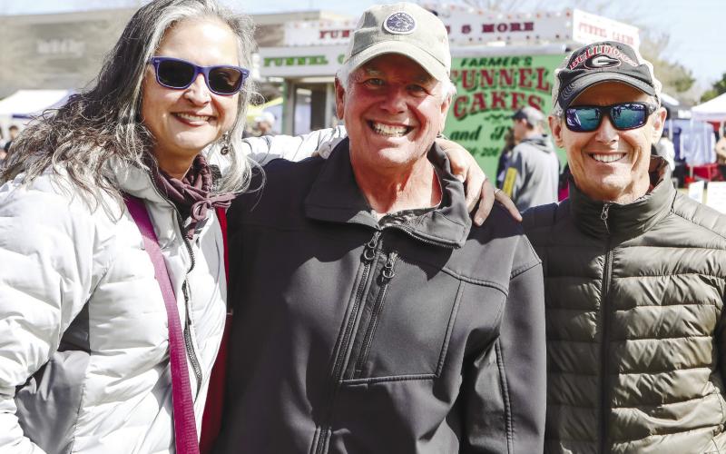Holly Noordhoek with Phil Hagen and Steele King came out to enjoy the Big Event.