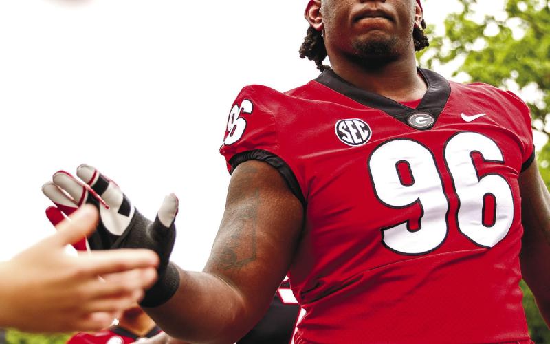 Defensive line Zion Logue is likely to be a starter after sitting behind Jordan Davis and Devonte Wyatt. MACKENZIE MILES/UGA Athletics