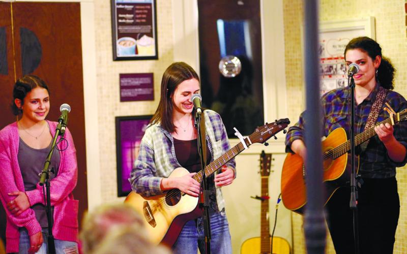 Evergreene, a sister band, sings an original song. CONTRIBUTED
