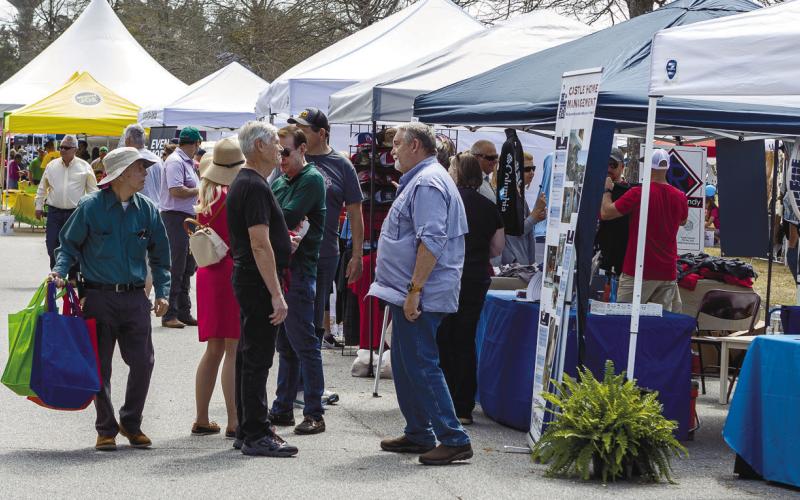 Participants gather at the big event to peruse the tents and support exhibitors. This year the event will have 144 exhibitors. CONTRIBUTED