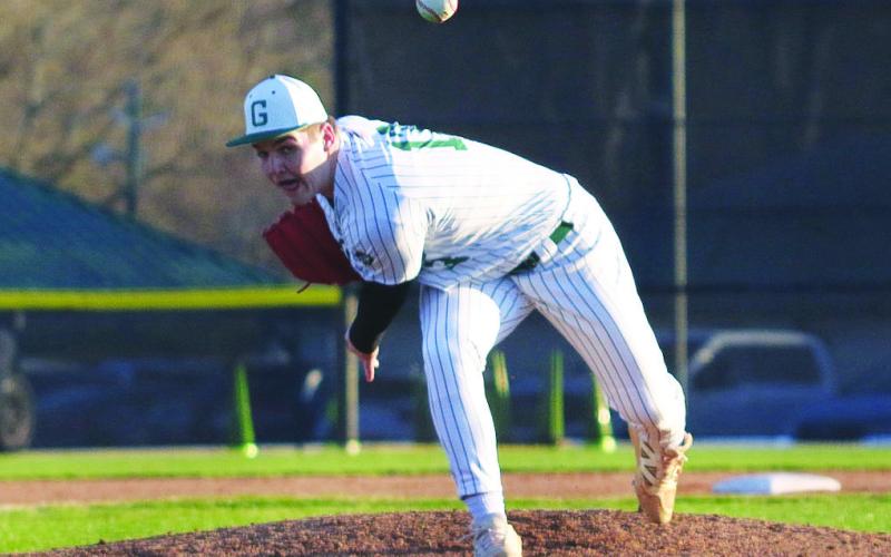 Gatewood junior Lawson Moore struck out four batters in the Gators’ season opener and has a .556 batting average through the first three games. TREY NORRIS/ Staff
