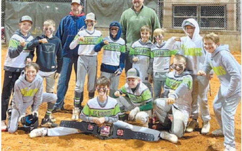 The Putnam County U11 Bandits wrapped up their fall travel baseball season with a big tournament championship win Nov. 19, in Winder. CONTRIBUTED
