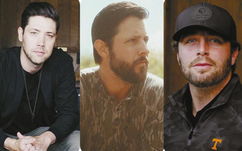 L-R: Songs &amp; Drives for Lives performers include producer and songwriter Corey Crowder with songwriters Ray Fulcher and Ben Williams. CONTRIBUTED