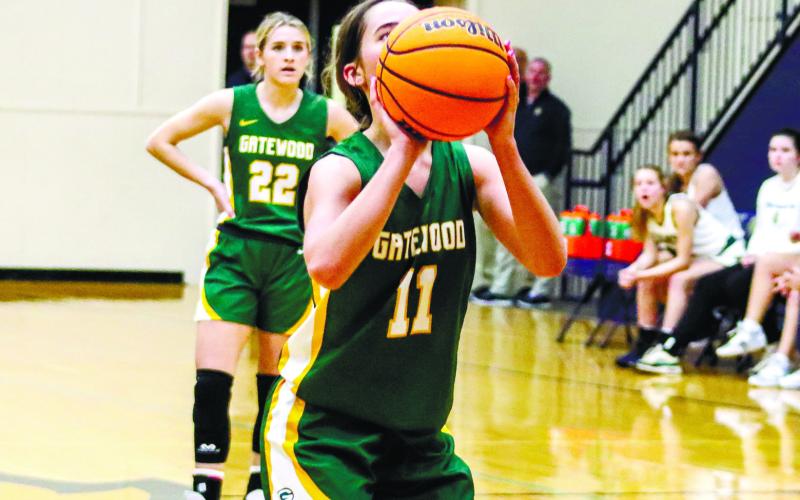 London Darden (11) prepares for a free throw attempt at WCA in Watkinsville last week. LANCE McCURLEY/Staff