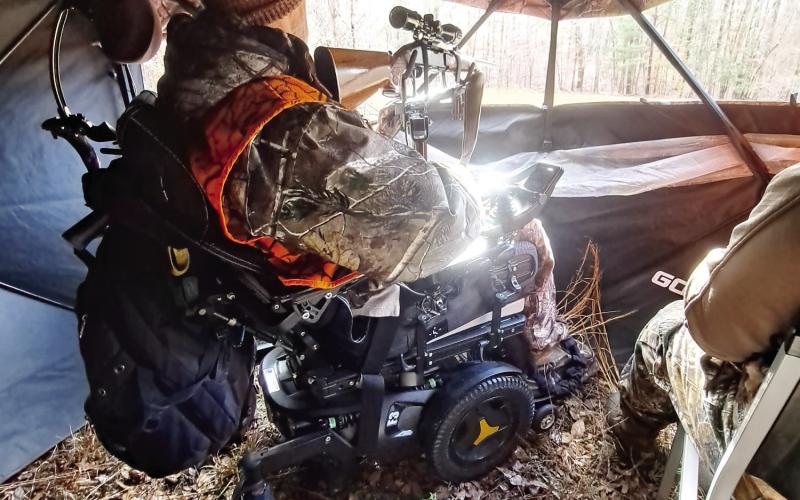 With the help of Georgia DNR, mobility-challenged sportsmen can still experience hunting with family members and friends. CONTRIBUTED