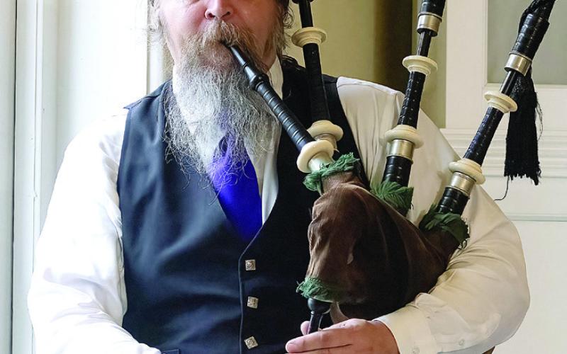 Pipes played by the Athens Piper Band. LEIGH LOFGREN/Staff