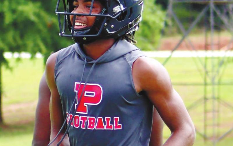 D.J. Bland during a 7-on-7 scrimmage earlier this month. ARELLA CASH/Staff
