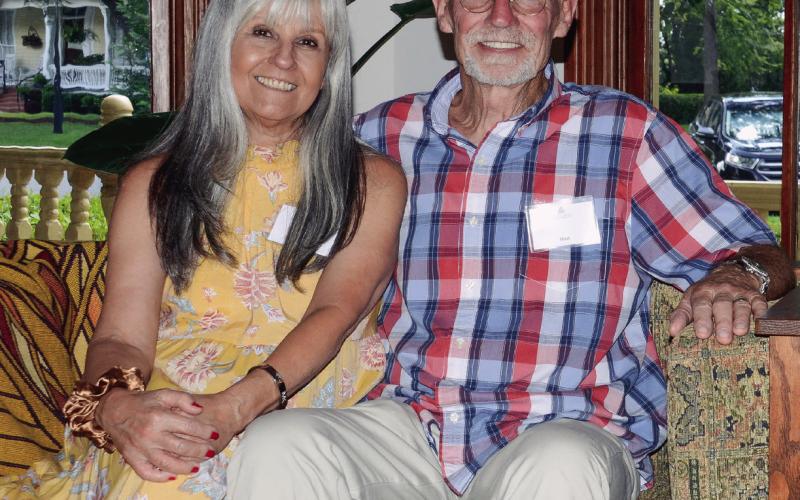 Virginia and Michael Wright welcomed guests into their 1880s-built home on Eatonton’s historic Madison Avenue. (IAN TOCHER/Staff)