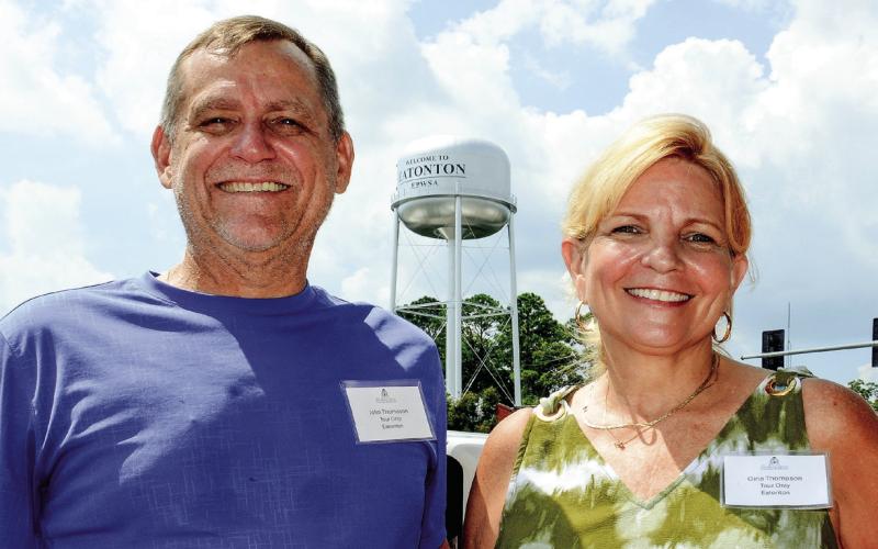 Eatonton residents John and Gina Thomason said they appreciated the opportunity to see inside some of the city’s most historic residences. (IAN TOCHER/Staff)