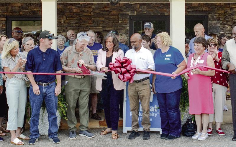 A good-sized crowd was on hand last Thursday for the official opening of Habitat for Humanity of Putnam’s new ReStore retail outlet. IAN TOCHER/Staff