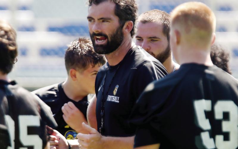 LOA head coach Patrick Stewart enters his fifth season leading the Titans. LANCE McCURLEY/Staff