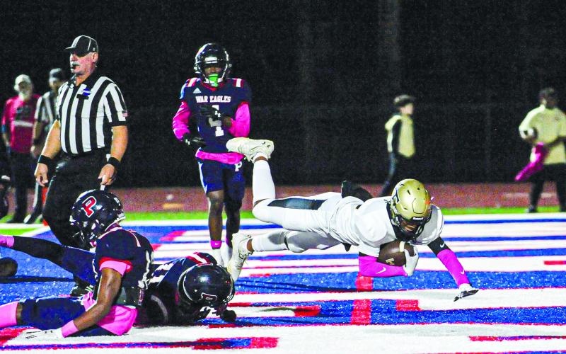 Putnam County appeared in disarray almost all night last Friday as the visiting Thomson Bulldogs racked up a 50-point advantage in winning 56-6 at Al Reaves Field in Eatonton. CHARLES JORDAN/Staff