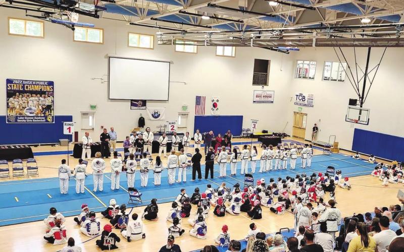 Martial artists from 12 martial arts schools came together at Lake Oconee Academy in to participate T. MICHAEL STONE/Staff
