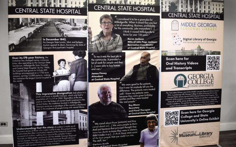 An exhibit created through the oral histories given during the grant period. This exhibit will travel to public libraries across the state to spread awareness of the project. BAILEY MCCULLY/ Staff