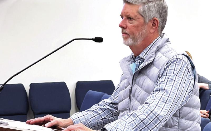 Incoming Eatonton-Putnam Chamber of Commerce President Robbie King was introduced to commissioners during last week’s council meeting. IAN TOCHER/Staff