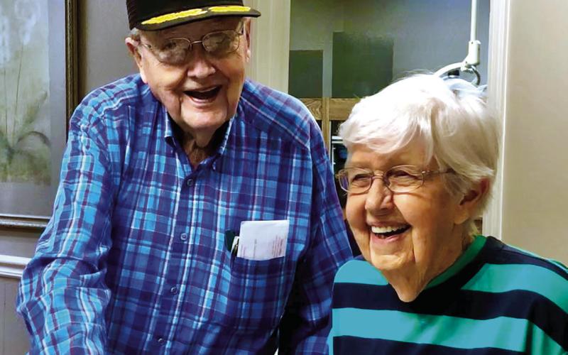 James Dooley shares a laugh with his now-late wife, Betty; one of many happy memories he has of her. CONTRIBUTED